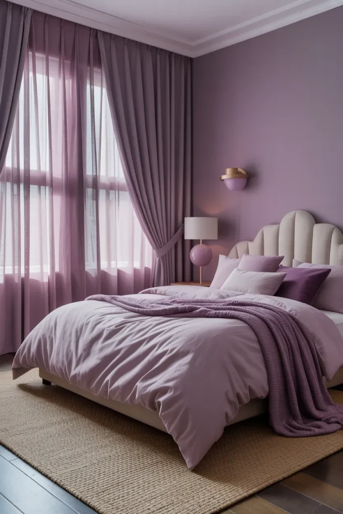 Mauve Curtains
