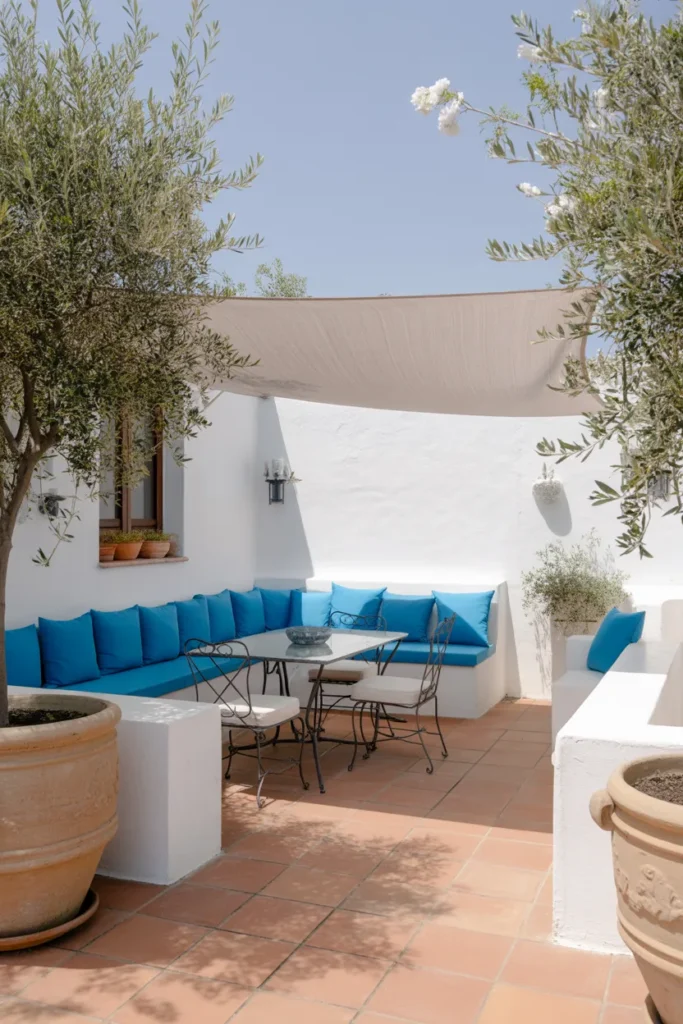 Mediterranean-Inspired Patio with Terracotta Accents