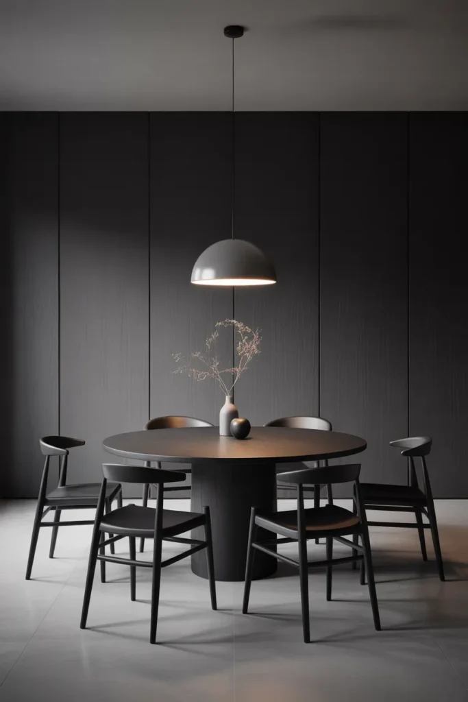 Minimal Dark Dining