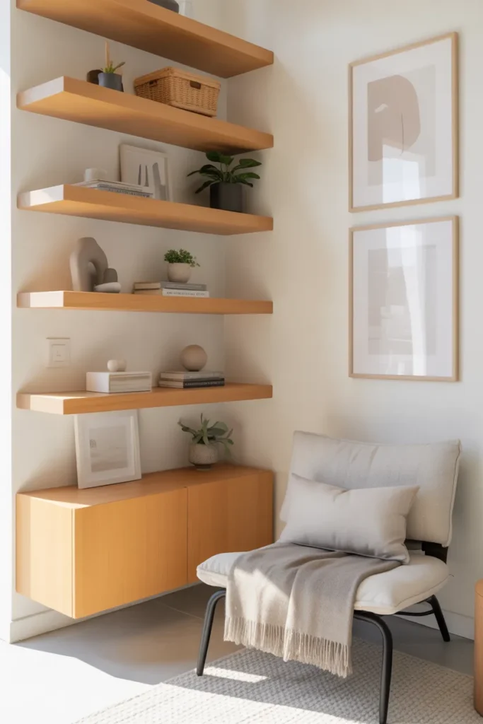 Minimal Scandinavian Reading Corner