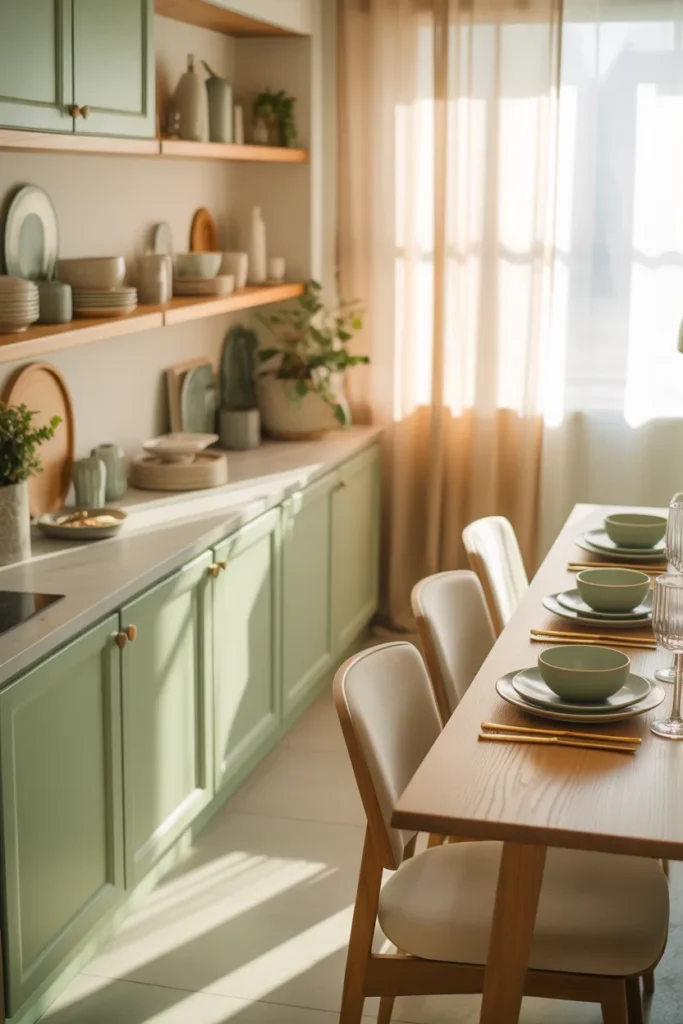 Mint Green Cabinets