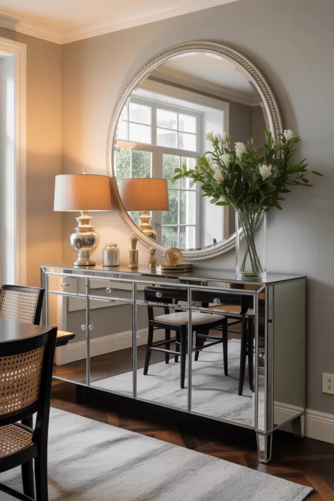Mirrored Sideboard