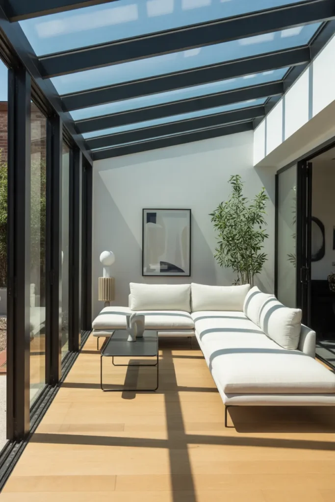 Modern Minimalist Glass Sunroom