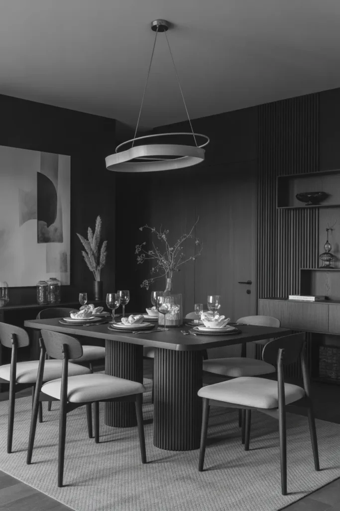 Monochrome Dark Dining