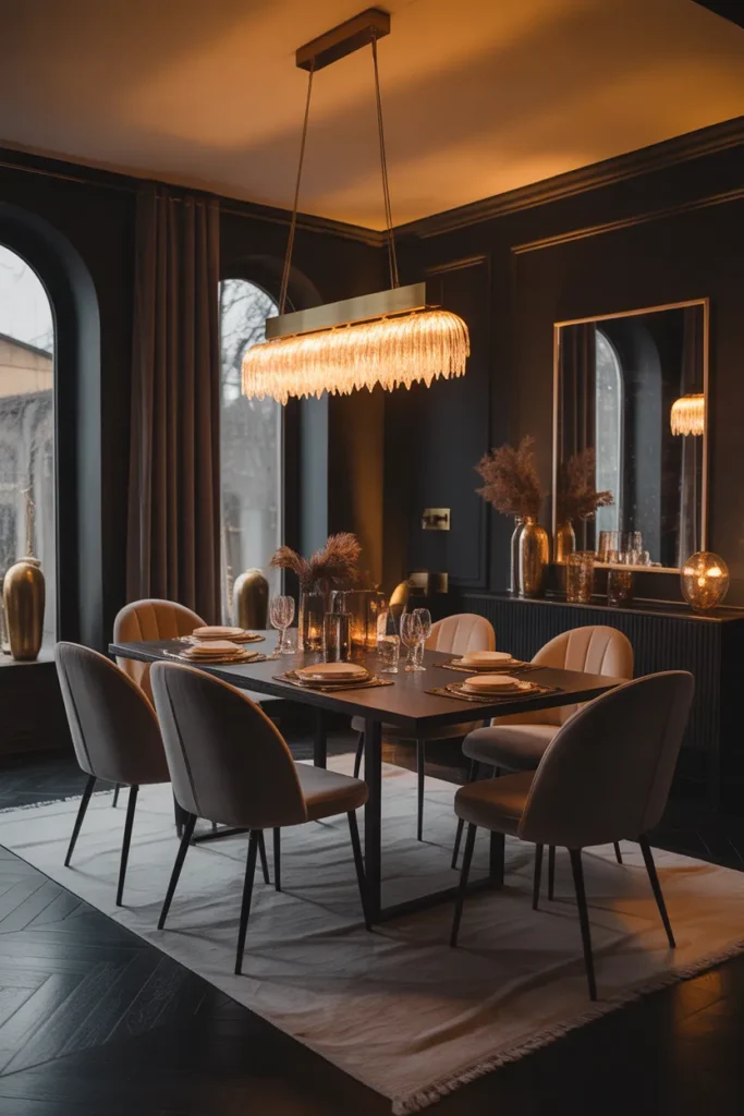 Moody Black Dining