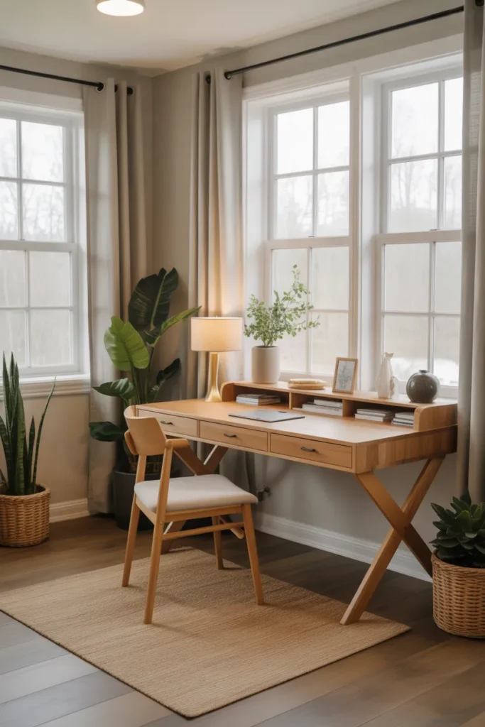 Natural Wood Desk