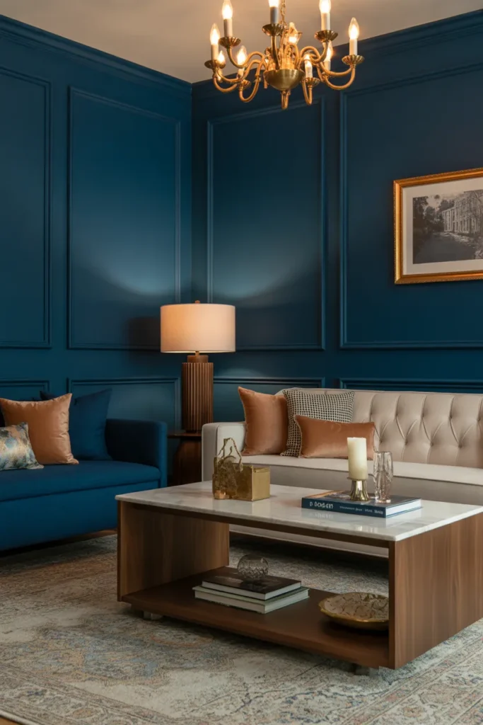 Navy Blue Walls