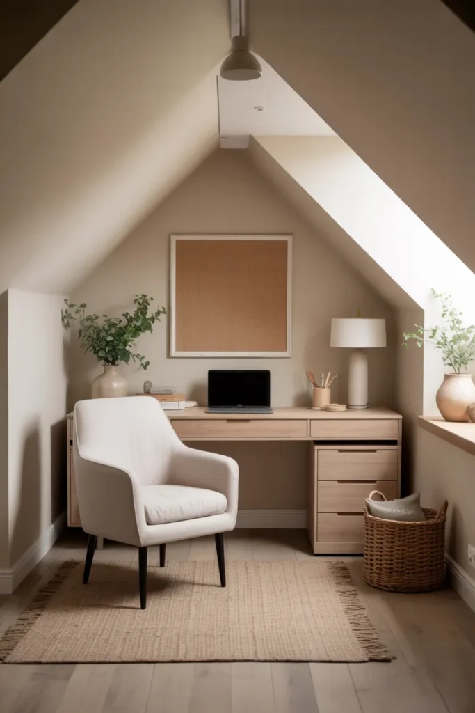 Neutral Cozy Workspace