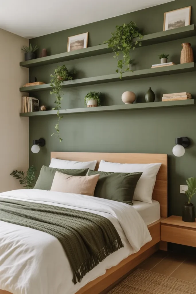 Olive Floating Shelves