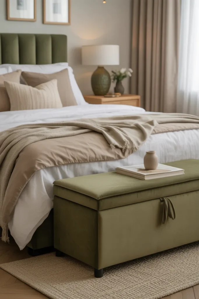 Olive Storage Ottoman