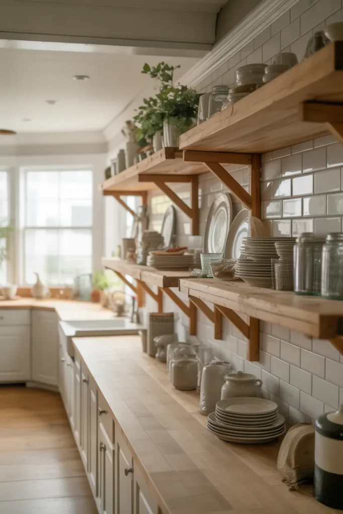 Open Farmhouse Shelving