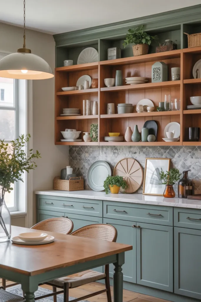 Open Shelving Cabinets