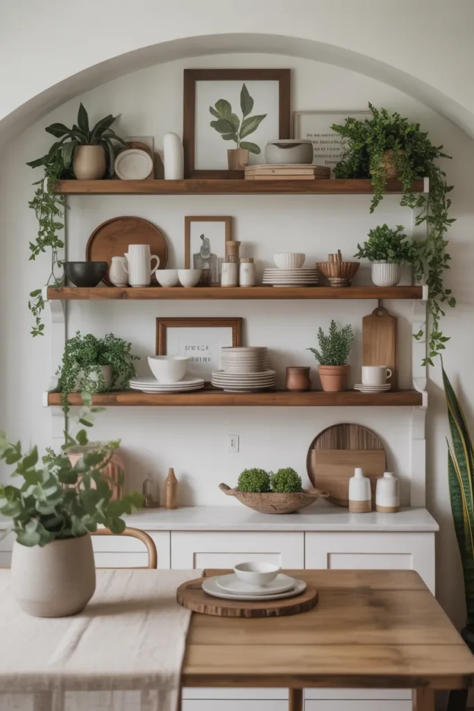 Open Shelving Display