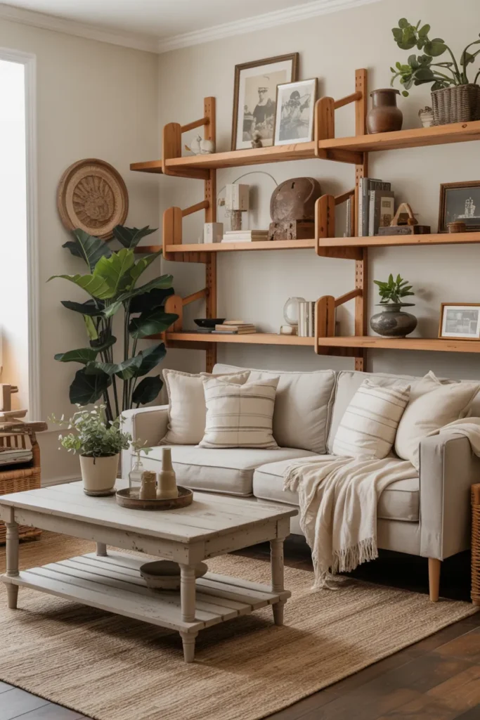 Open Shelving and Rustic Décor