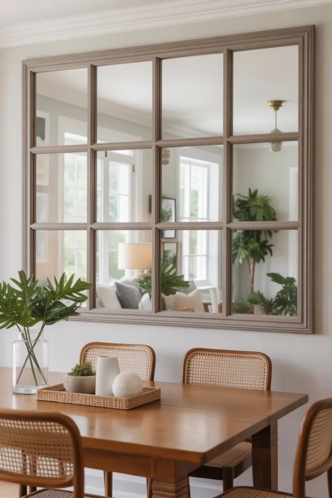 Paneled Window Mirror