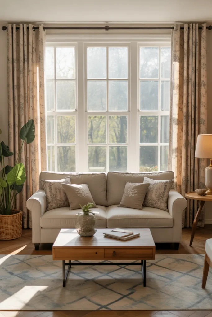 Patterned Curtains for Visual Interest