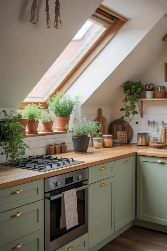 Plant-Filled Kitchen Corner