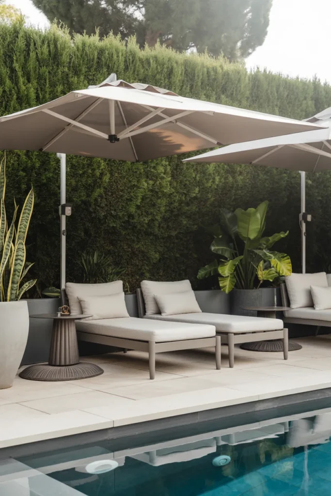 Poolside Patio with Elegant Lounge Area