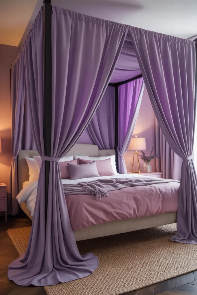 Purple Canopy Curtains