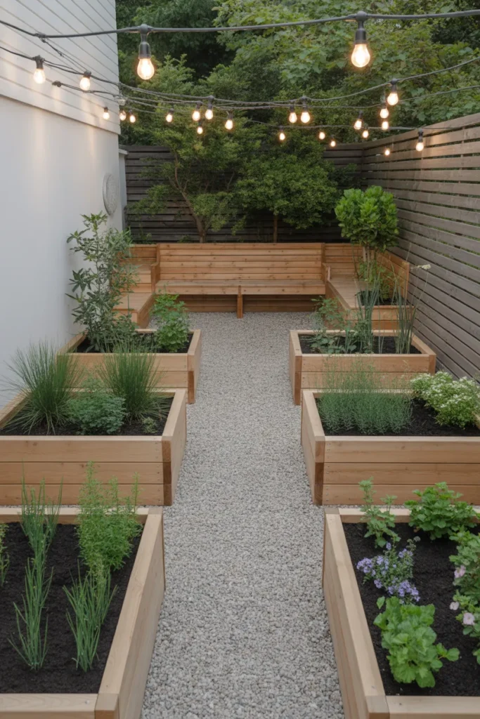 Raised Garden Beds with Gravel Base