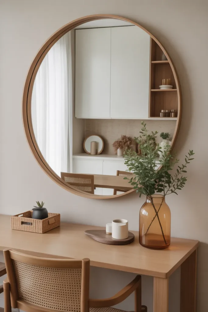 Round Statement Mirror