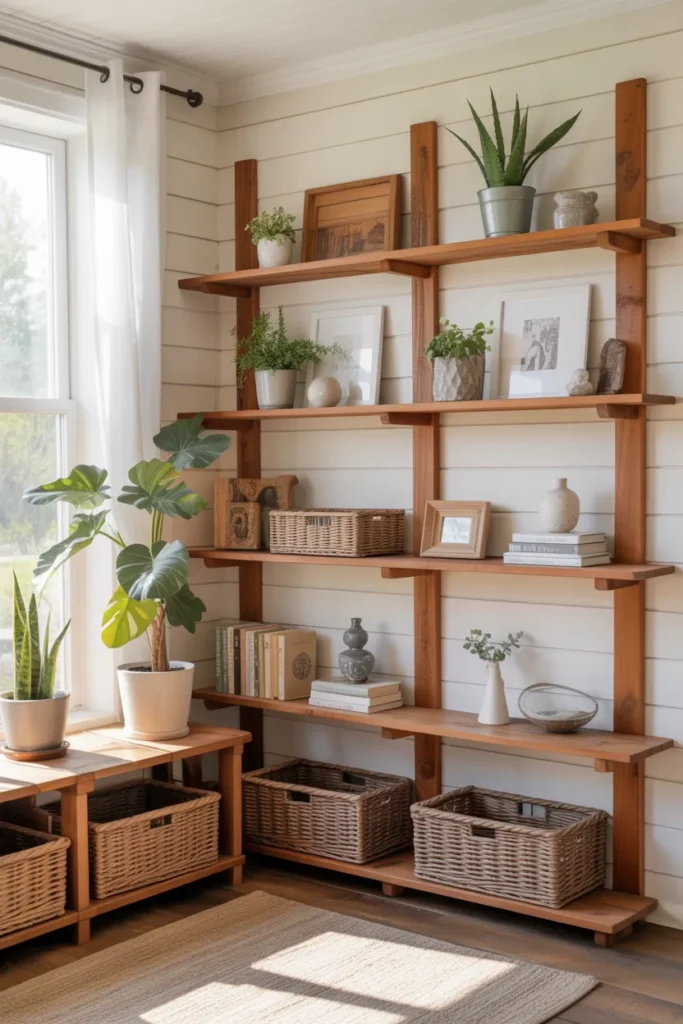 Rustic Wooden Shelves