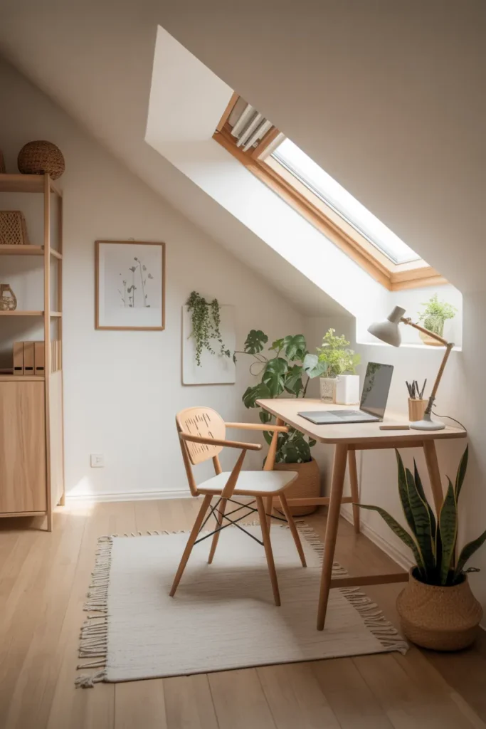 Scandinavian Attic Office