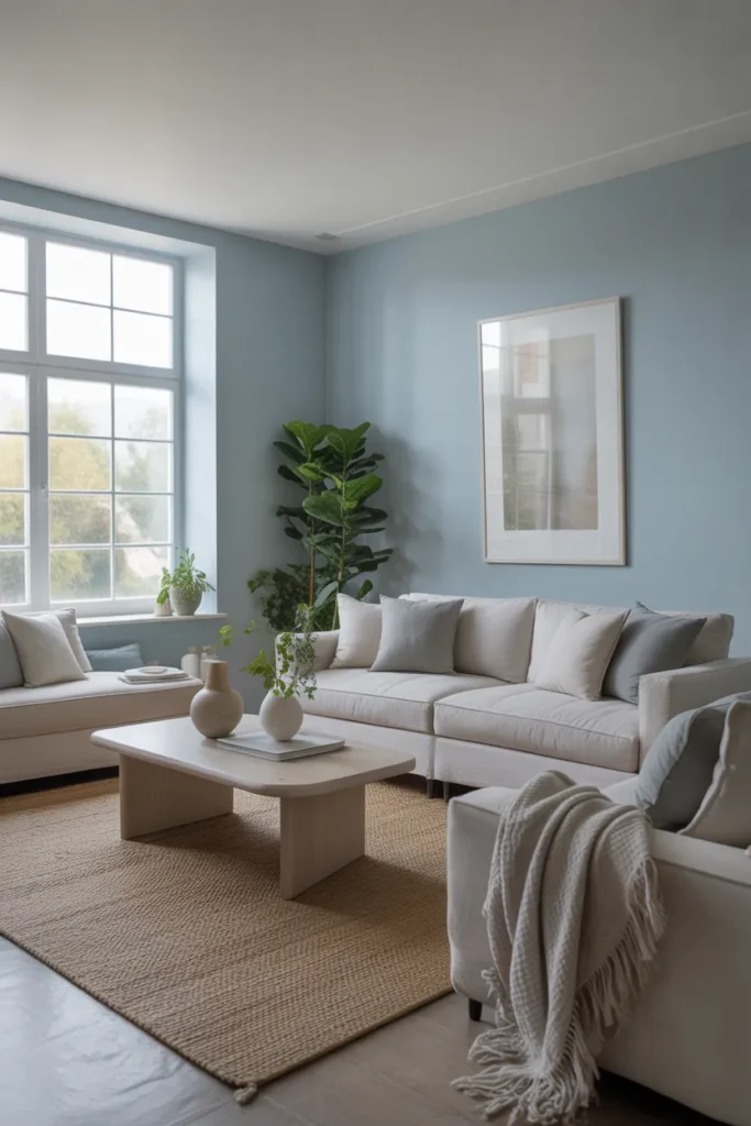 Sky Blue and Light Gray Airy Style