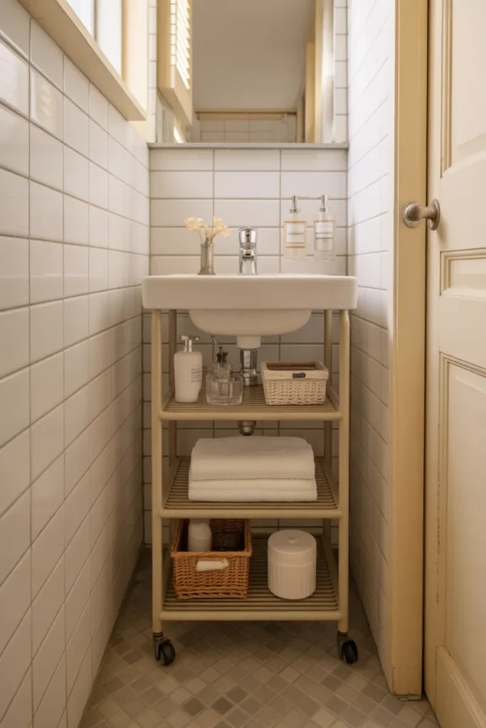 Slim Rolling Storage Cart