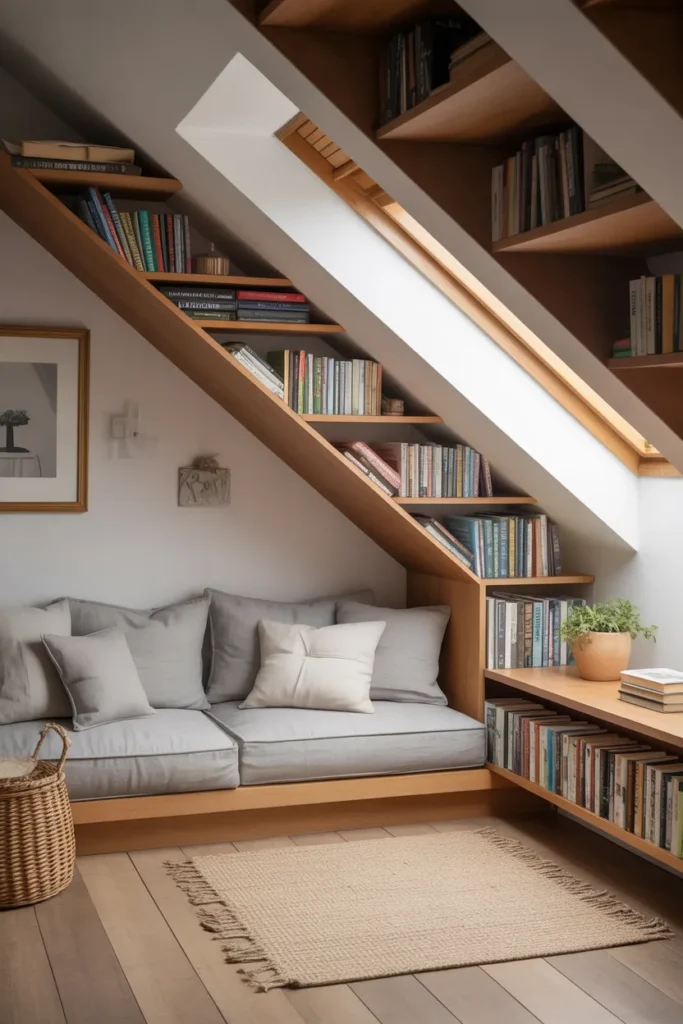 Sloped Wall Shelves