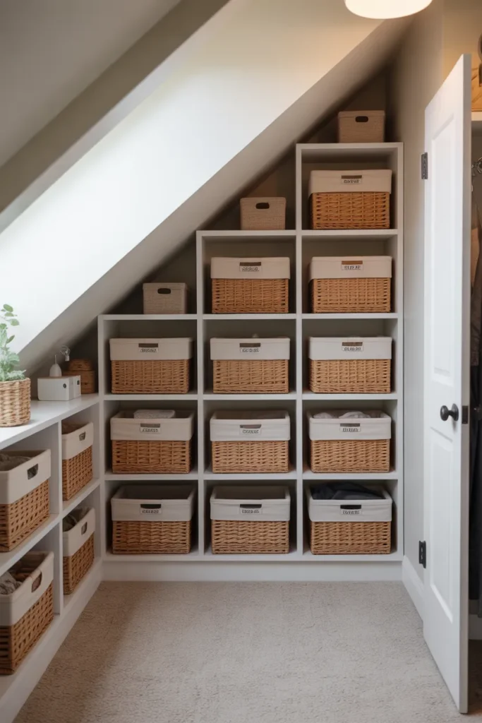 Sloped Wall Shelving