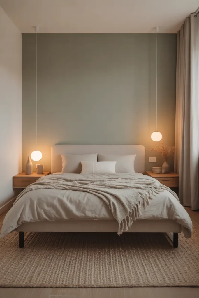 Small Bedroom with Accent Wall