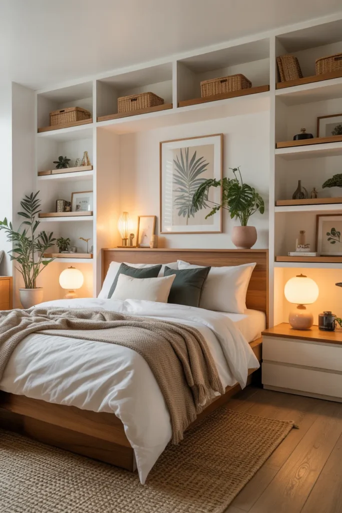 Small Bedroom with Built-In Storage
