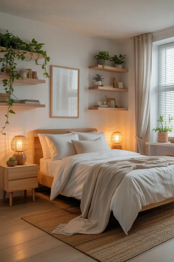 Small Bedroom with Natural Elements