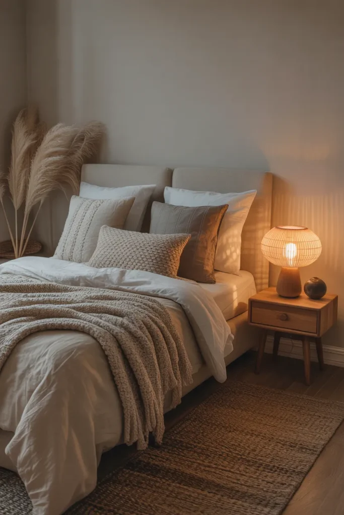 Small Bedroom with Soft Layered Textures