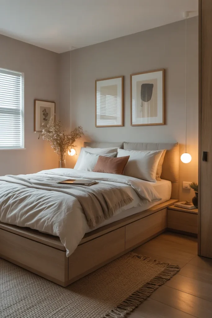 Small Bedroom with Under-Bed Storage