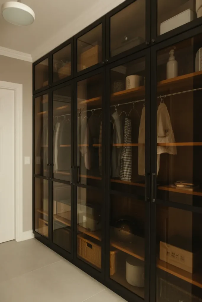 Smoked Glass Cabinets
