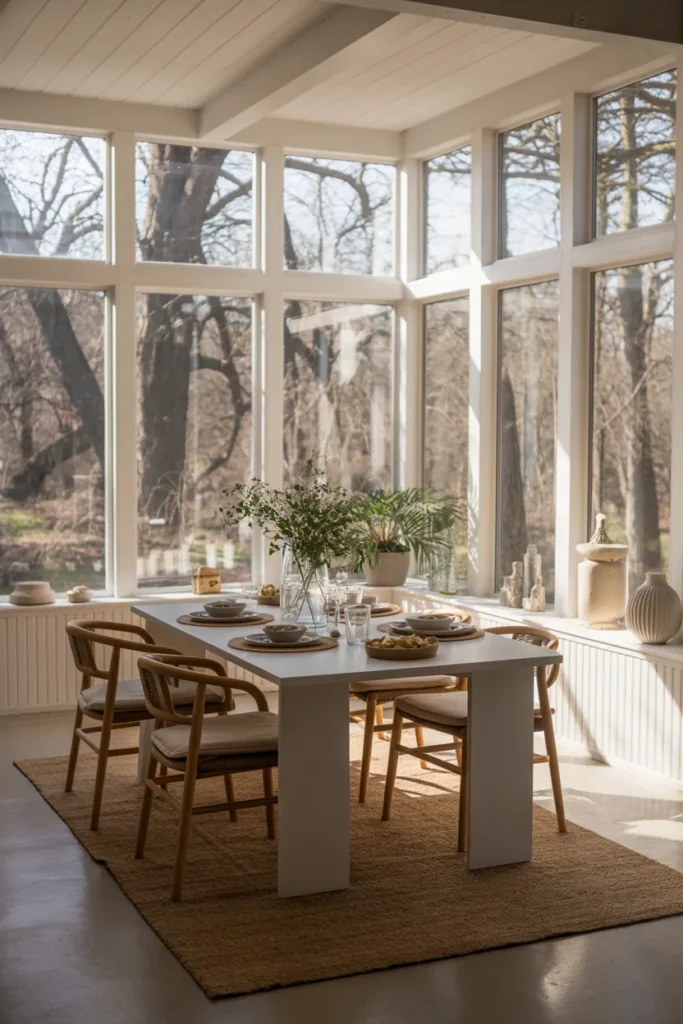Sunroom Addition with Dining Area