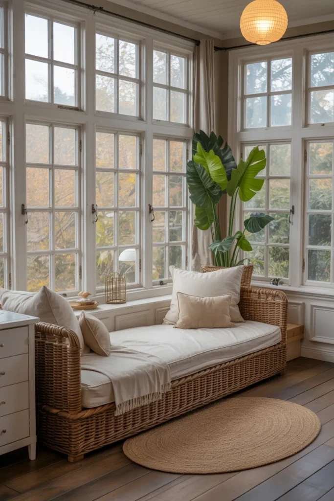 Sunroom with Daybed Seating