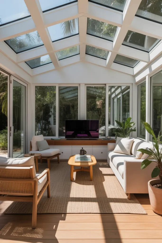 Sunroom with Entertainment Area