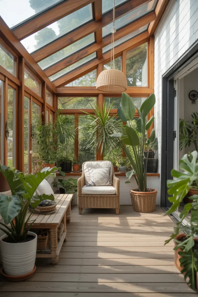 Sunroom with Indoor Garden