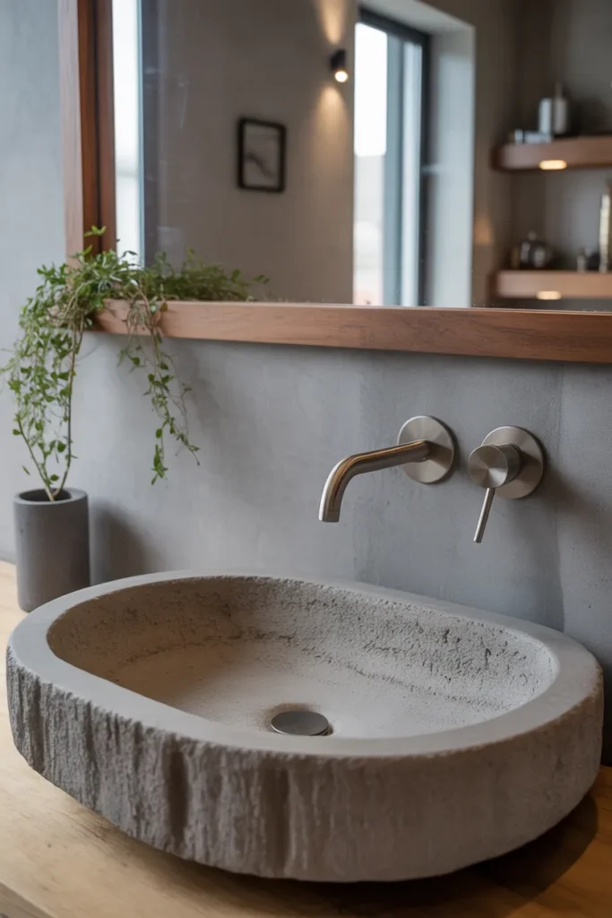 Textured Concrete Basin