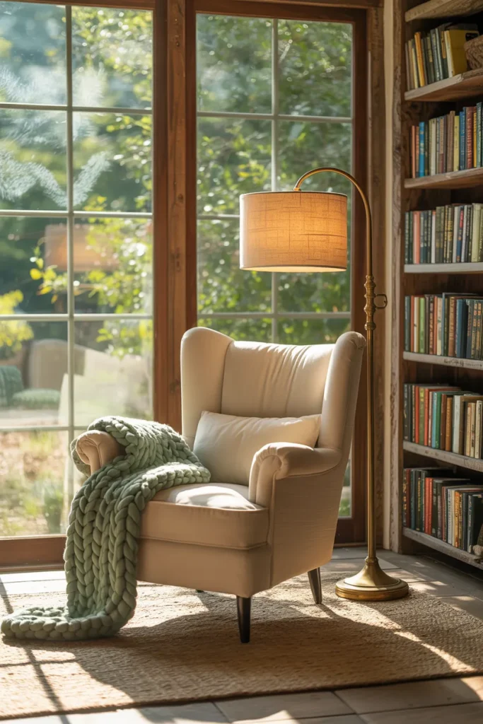 Three Season Room with Cozy Reading Corner