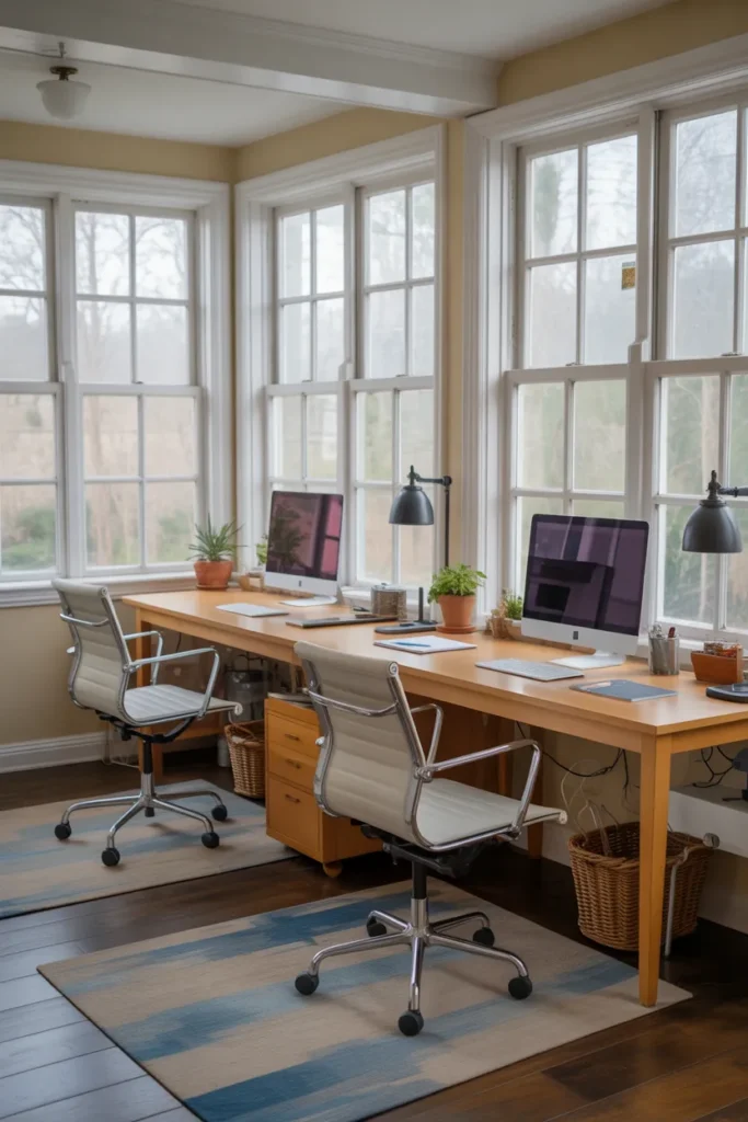 Twin Desk Setup