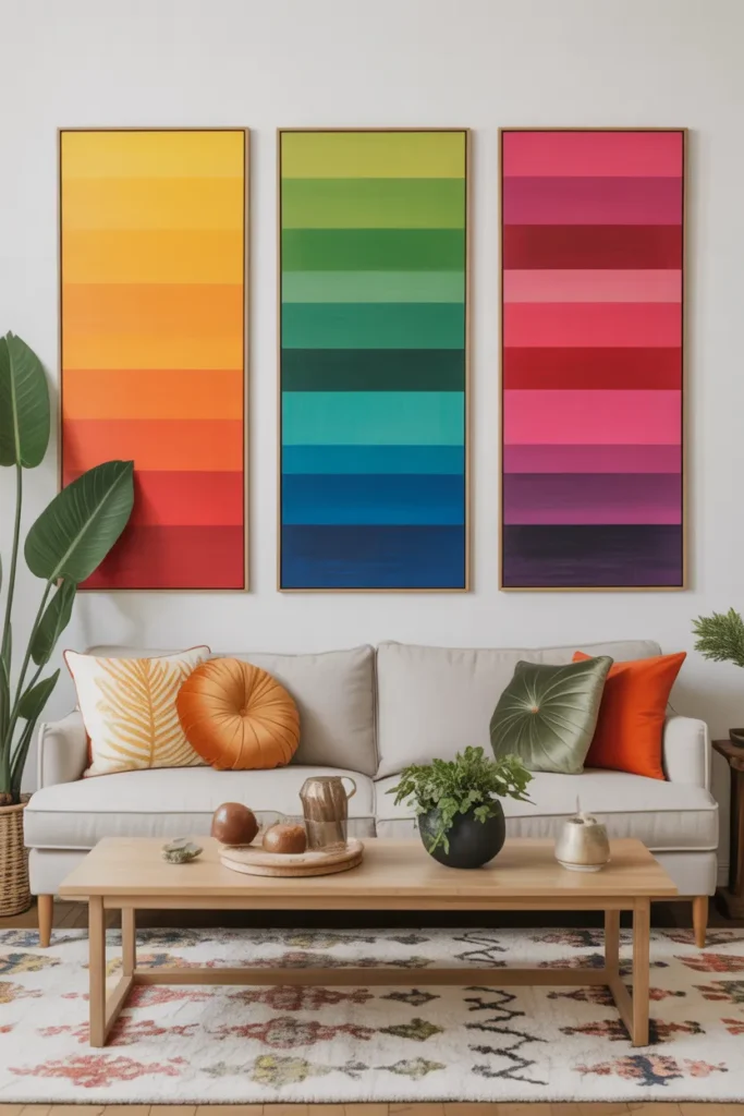 Vibrant Artwork Panels