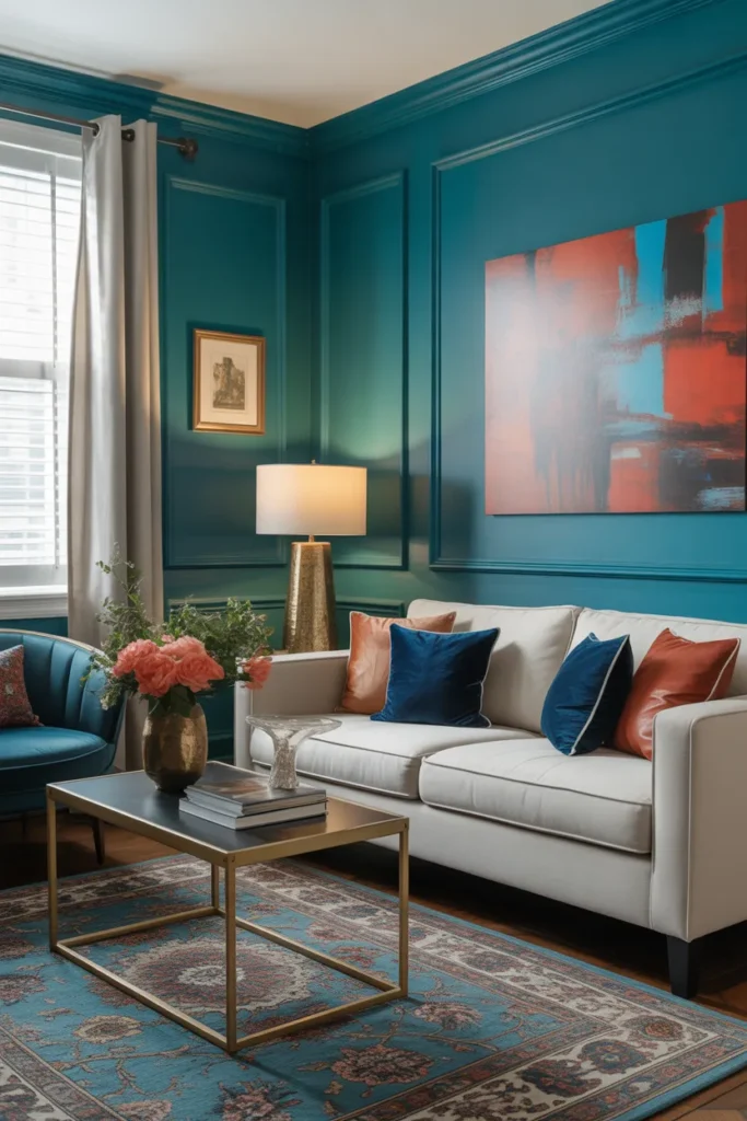 Vibrant Teal Statement