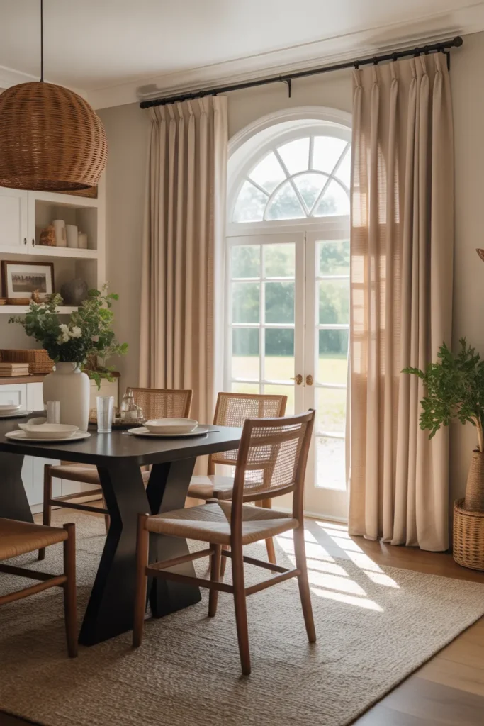 Warm Neutral Drapes