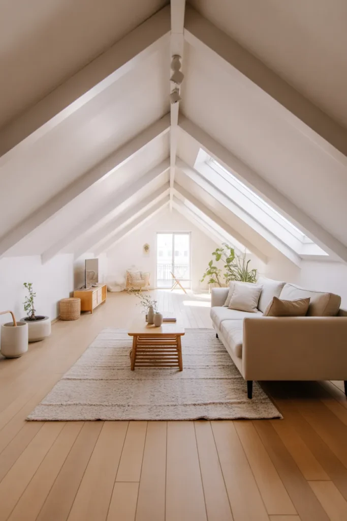 White Sloped Ceilings