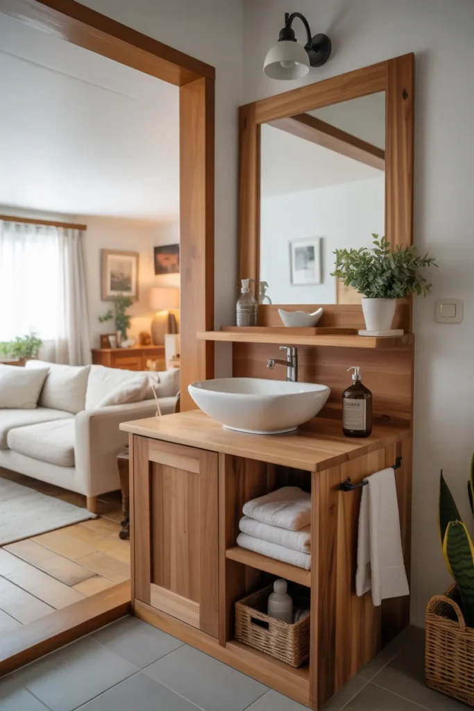 Wooden Vanity Basin