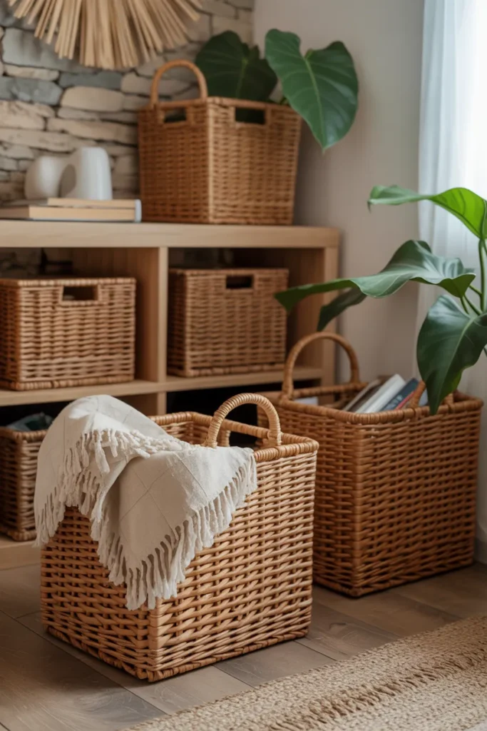 Woven Basket Storage
